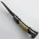 Thumbnail: Custom Hand Forged Damascus Steel Folding Knife W/Leather Sheath