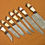 Thumbnail: Custom Handmade Full Tang Damascus Steel Chef Knife Set