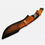 Thumbnail: Custom Handmade Damascus Steel Hunting Bowie Knife With Wood & Damascus Handle
