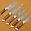 Thumbnail: Handmade Damascus Kitchen Chef Knife Set 5 PIECE CHEF SET