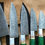 Thumbnail: Damascus Chef Set 6 Pieces Green Wood Handle 1095 High Carbon Steel Forged 15N20