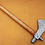 Thumbnail: Custom Handmade Damascus Steel Fixed Blade Tomahawk Axe