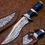 Thumbnail: DAMASCUS HUNTING KNIFE, Custom Damascus knife, 12" ,Hand forged, Damascus steel