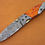 Thumbnail: Damascus Folding Pocket Clip Knife, 7.5" Damascus Steel Bolster Point Blade