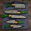 Thumbnail: 5 pcs Damascus Steel Kitchen Chef Utility Knife