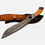 Thumbnail: Custom Handmade Damascus Steel Hunting Bowie Knife With Wood & Damascus Handle