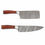 Thumbnail: Handmade damascus steel chef knife set of 8 pieces kitchen knife set