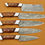 Thumbnail: Handmade Damascus Kitchen Chef Knife Set 5 PIECE CHEF SET