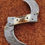 Thumbnail: CUSTOM HANDMADE DAMASCUS STEEL 9" HUNTING DOUBLE BLADE KNIFE