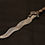 Thumbnail: Handmade Damascus Sword With Leather Sheath