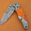 Thumbnail: Damascus Folding Pocket Clip Knife, 7.5" Damascus Steel Bolster Point Blade