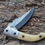 Thumbnail: New Damascus Folding knife, Hand forged Folding knife, Pocket knife for Men and