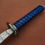 Thumbnail: Handmade DAMASCUS steel Katana Sword with Leather Sheath