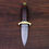 Thumbnail: Mini Damascus Dagger Handmade with Walnut Wood