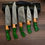 Thumbnail: 5 pcs Damascus Steel Kitchen Chef Utility Knife