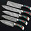 Thumbnail: Custom Handmade Full Tang Damascus Steel Chef Knife Set