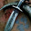 Thumbnail: 15'' Handmade Hammered Damascus steel Combat/Survival/Hunting knife with free le