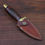 Thumbnail: Mini Damascus Dagger Handmade with Walnut Wood