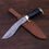 Thumbnail: Beautiful Damascus Handmade Bowie Hunting Knife