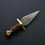 Thumbnail: Custom handmade Damascus steel Forged 8" Dagger Hunting Survival Knife