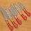 Thumbnail: 5 pcs Damascus Steel Kitchen Chef Utility Knife Set
