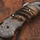 Thumbnail: Custom Handmade Damascus Blade Folding /Pocket Knife with leather Sheath