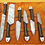 Thumbnail: Black Micarta Handle, Damascus steel Kitchen Knife Set