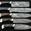 Thumbnail: Custom Handmade Full Tang Damascus Steel Chef Knife Set