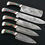 Thumbnail: Custom Handmade Full Tang Damascus Steel Chef Knife Set