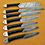 Thumbnail: Black Micarta Handle, Damascus steel Kitchen Knife Set