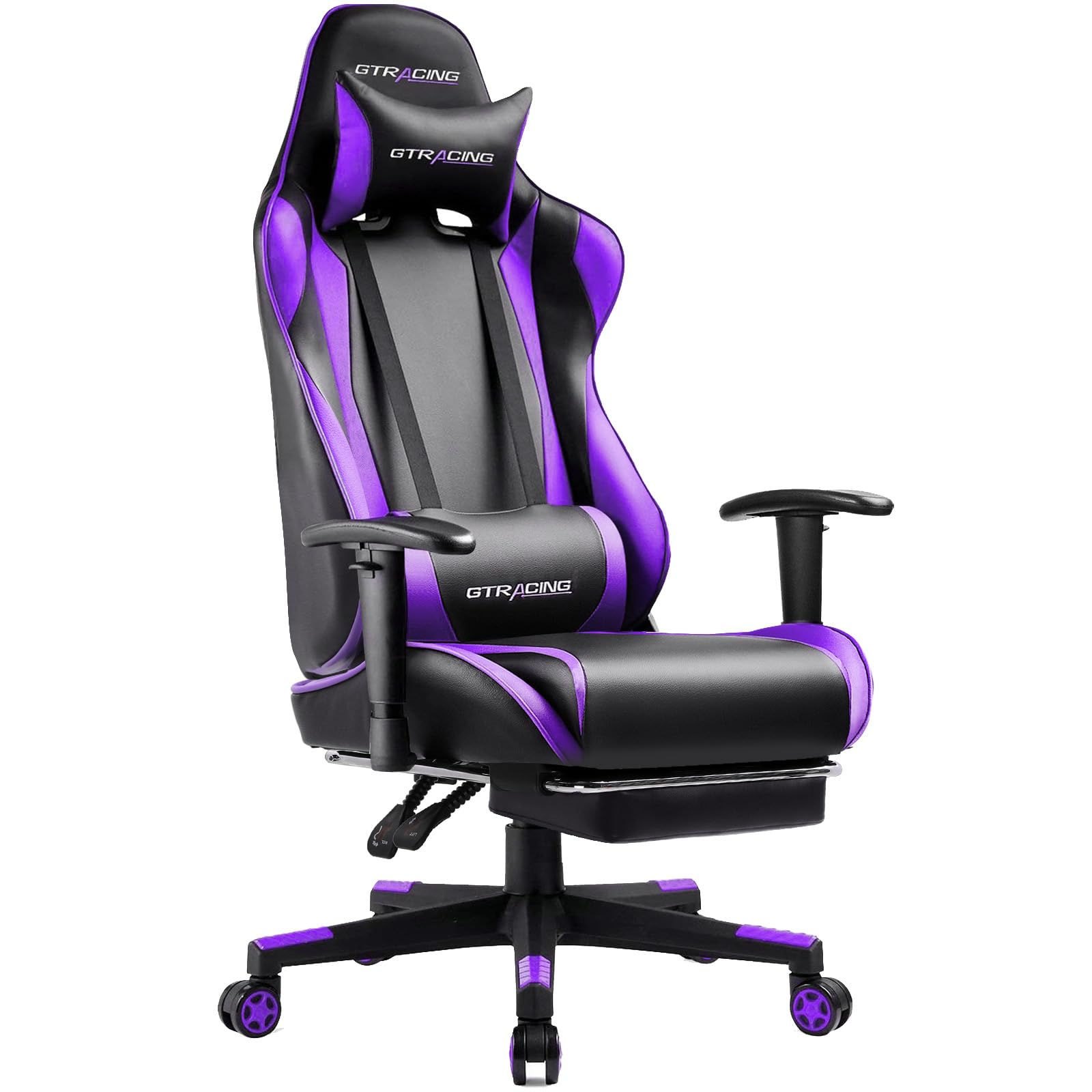GTRACING Gaming Chair with Footrest Ergonomic Computer Game Desk Chair Reclining