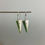 Miniature : Boucles d'oreilles triangle verte verticale