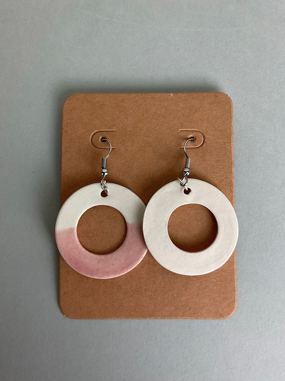 Miniature : Boucles d'oreilles créole rose