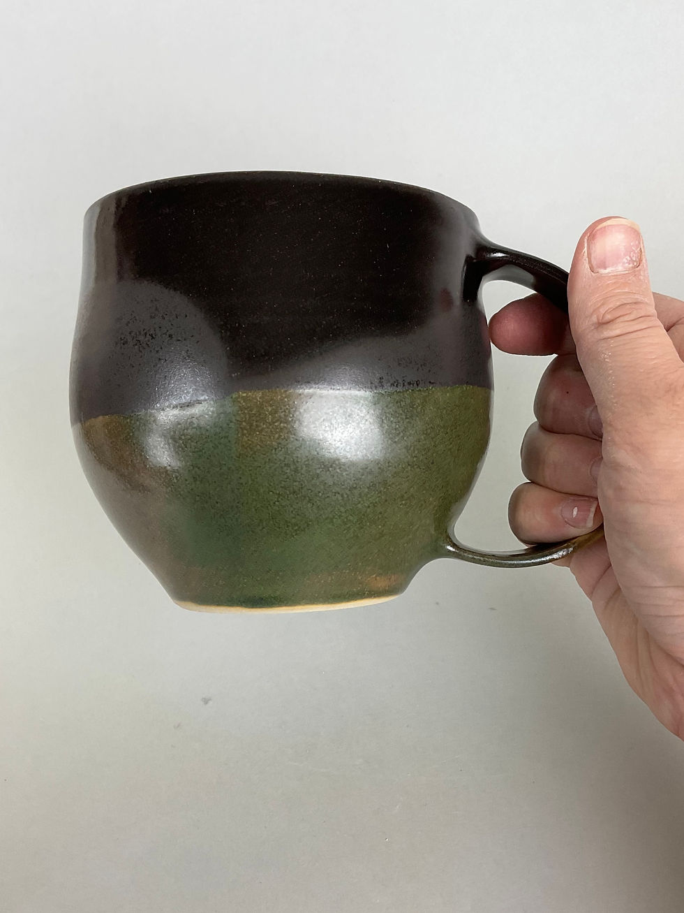 Miniature : Grand mug rond noir et vert forêt 