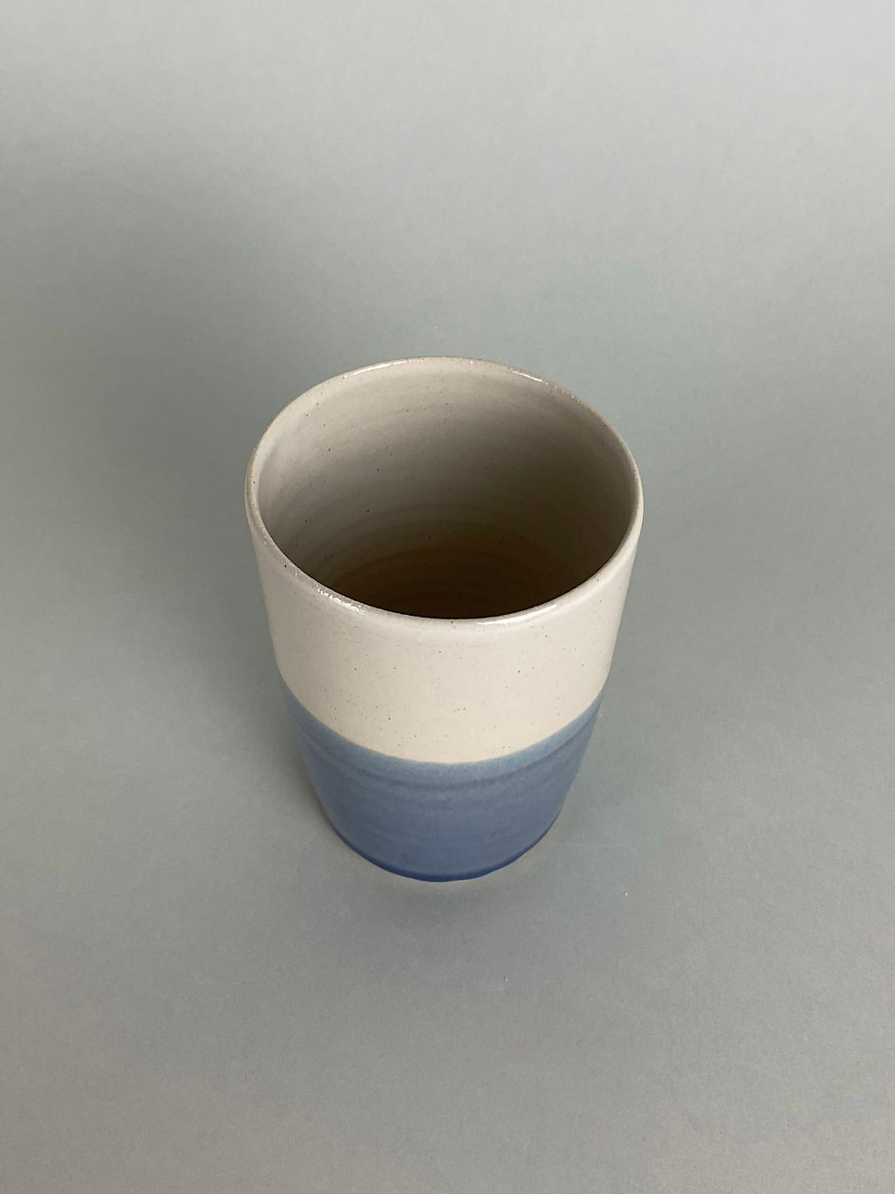 Miniature : Tasse gobelet bleu et blanc