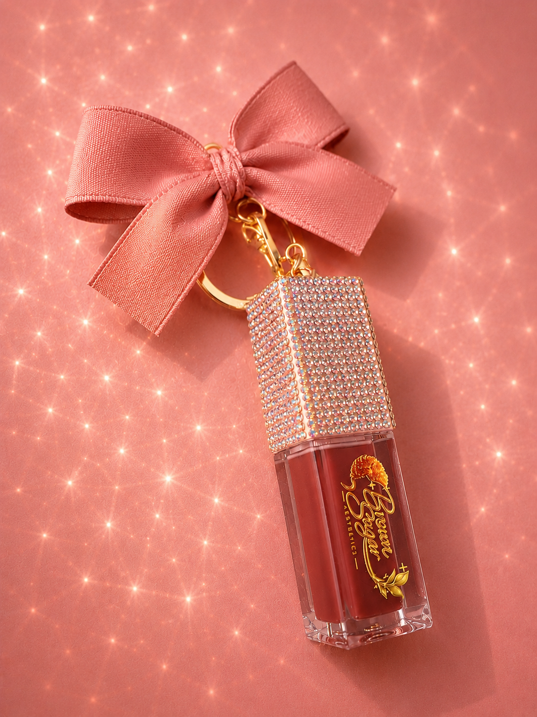 Hazelnut Cream Lip Gloss Keychain
