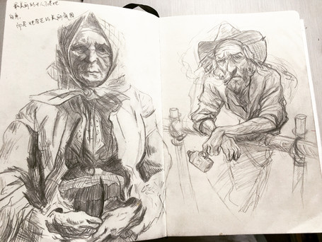 Self-teaching drawings.