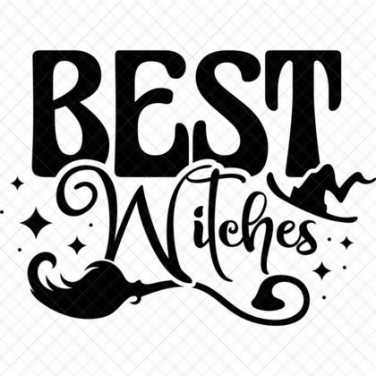 Best Witches SVG funny Halloween design for best friend shirts, mugs, totes, pumpkins, costumes, and spooky décor