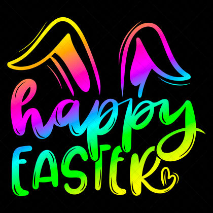Happy Easter SVG Easter Greeting Spring Quote Fun Saying for t-shirts mugs baskets décor