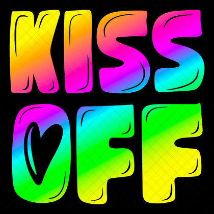 Sarcastic Kiss Off SVG Funny Valentine Quote Design for Valentines Day shirts mugs pillows cards décor gifts