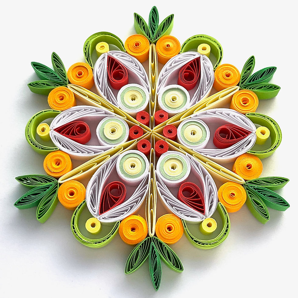 christmas ornament yellow green hanging christmas tree decoration paper quilled snowflake