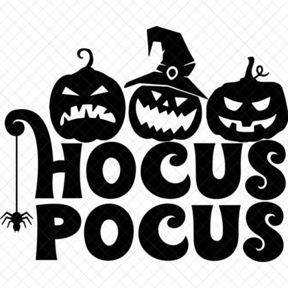 Hocus Pocus SVG cute Halloween witch design for kids shirts, mugs, totes, and décor