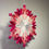 Thumbnail: white pink  quilled paper snowflake hanging christmas ornament