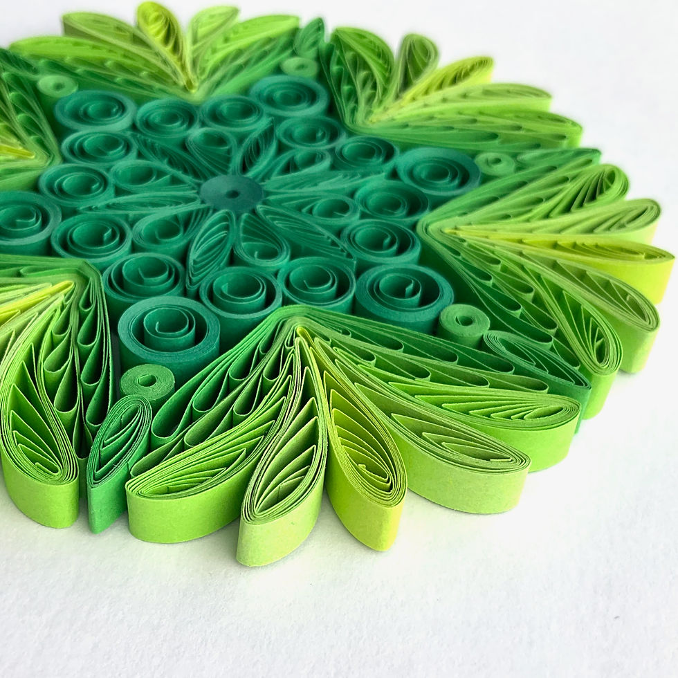 christmas ornament green hanging christmas tree decoration paper quilled snowflake