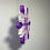 Thumbnail: christmas ornament purple white hanging christmas tree decoration paper quilled snowflake
