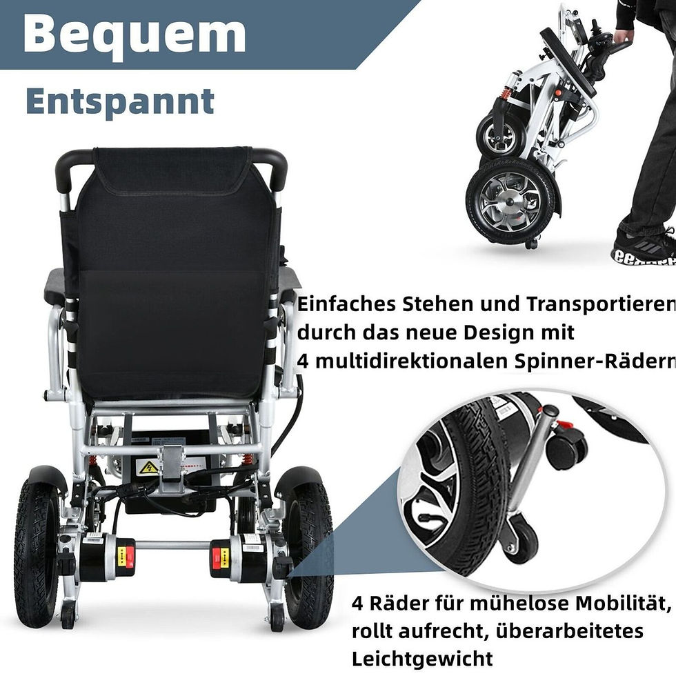 Miniaturbild: NEU !!! leichter Elektrorollstuhl, tragbar