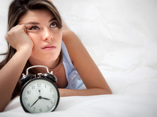 Discouraged Woman with clock