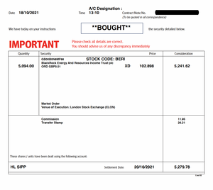 Funds' Portfolio Trades - Blackrock Energy and Resource Income Trust added - funded by three sales