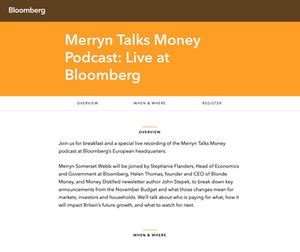 Bloomberg post-budget podcast