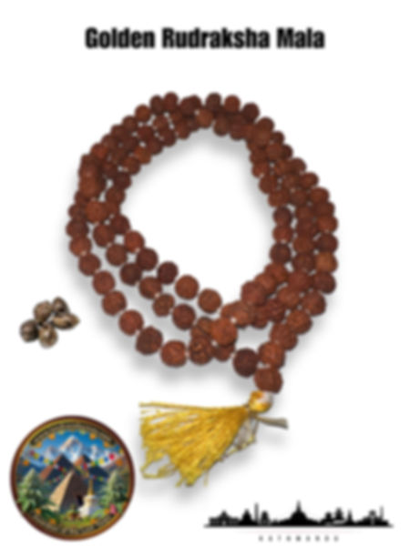 Golden Rudraksha Mala